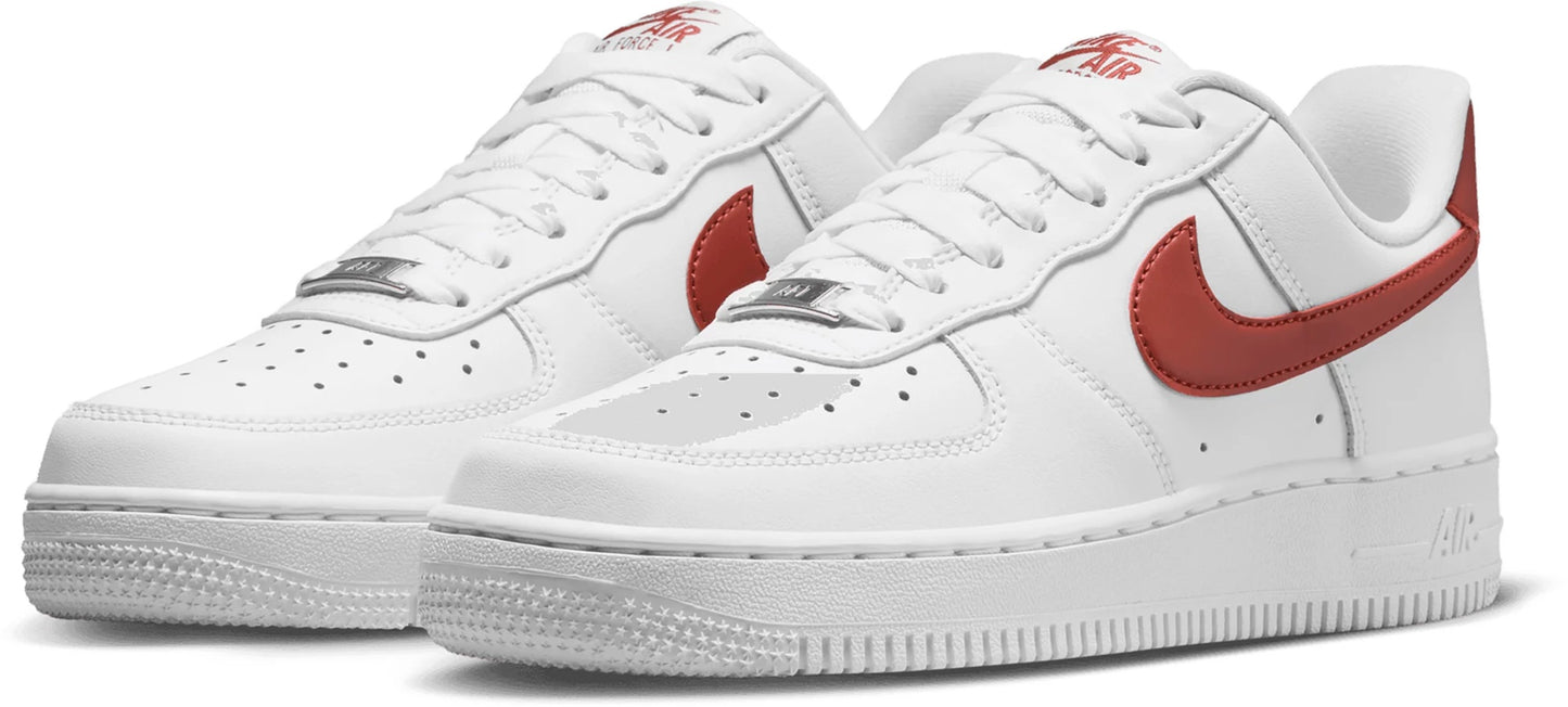 Air Force 1 '07 Shoes (White/Dark Orange)