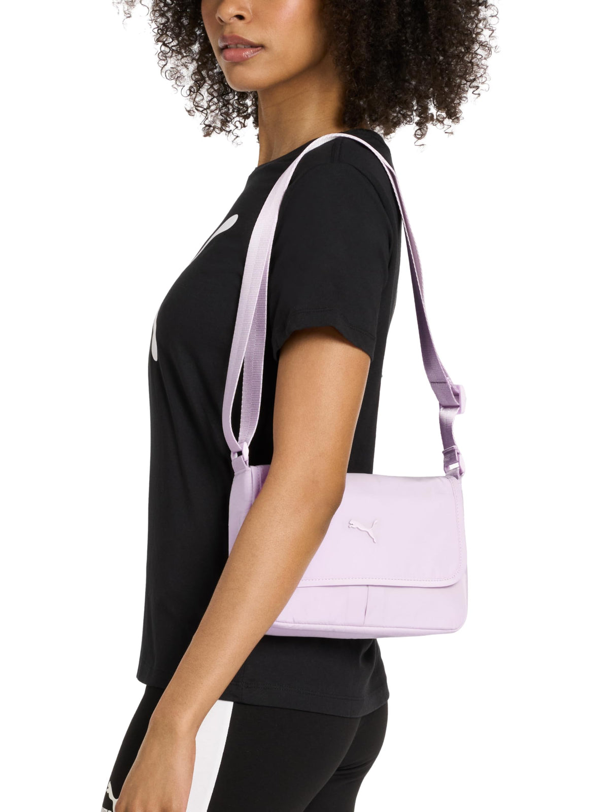 PUMA Women's Envoy Crossbody Bag in Memory Cloth with Adjustable Strap & Zip Closure
