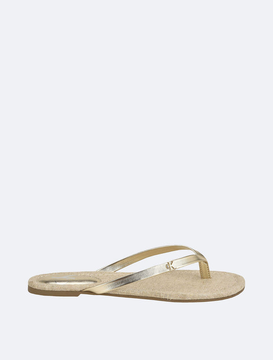 Solid T-Strap Sandal (Gold)