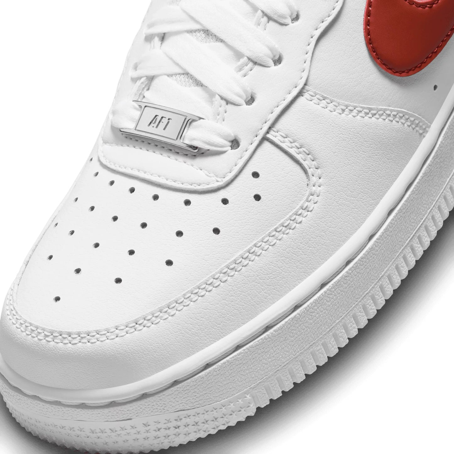 Air Force 1 '07 Shoes (White/Dark Orange)