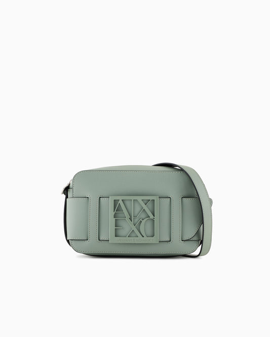 Crossbody Bag with Logo (Green)