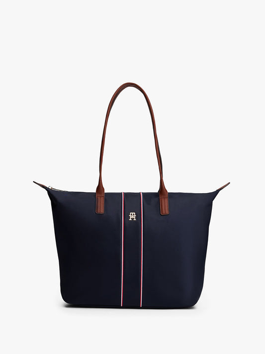 Signature Stripe Tote Bag (Navy)