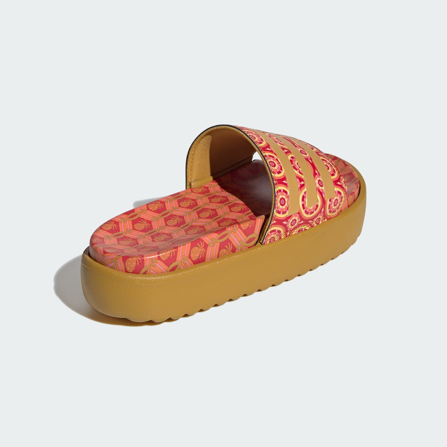 Adilette Platform Slides (Victory Gold/Tomato)