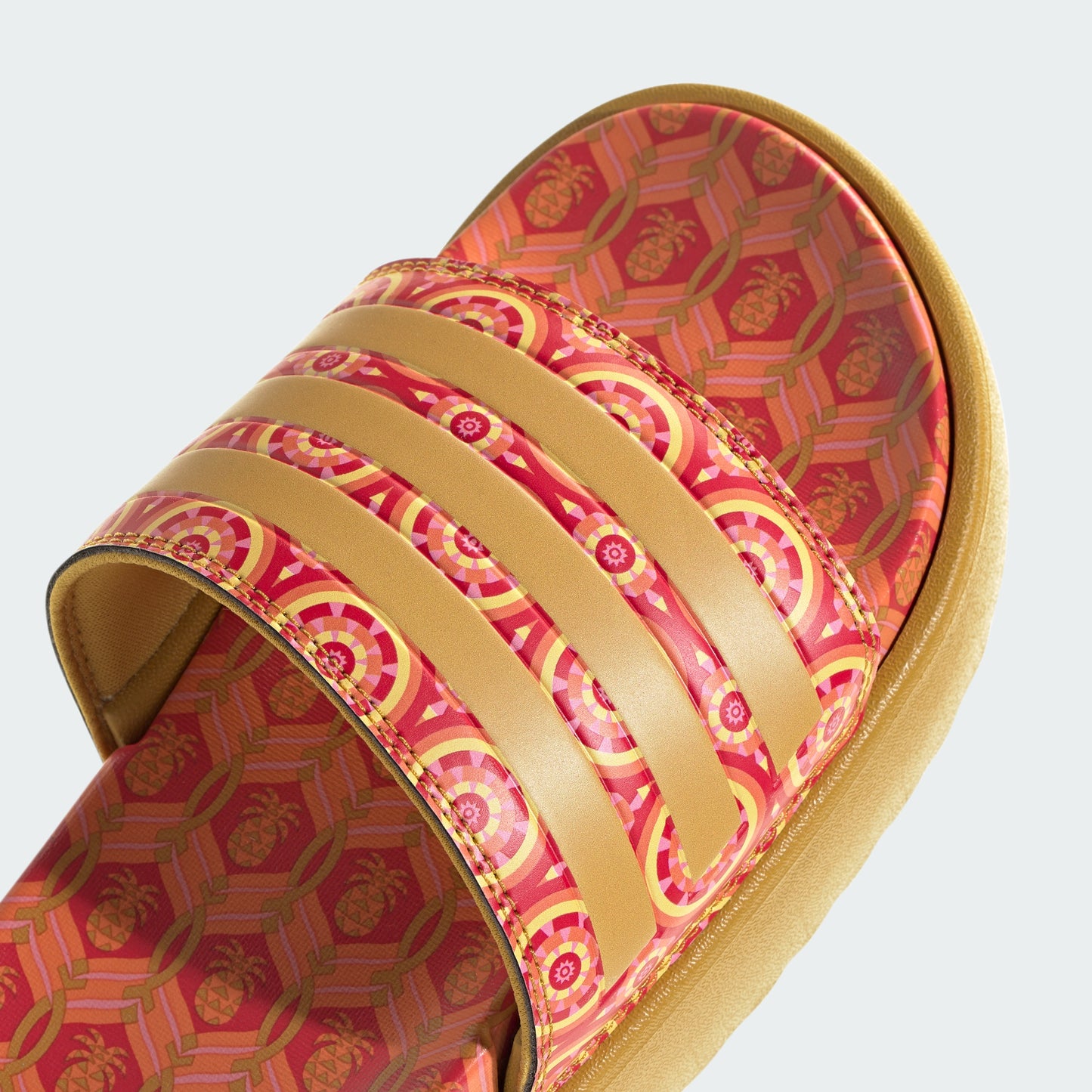 Adilette Platform Slides (Victory Gold/Tomato)