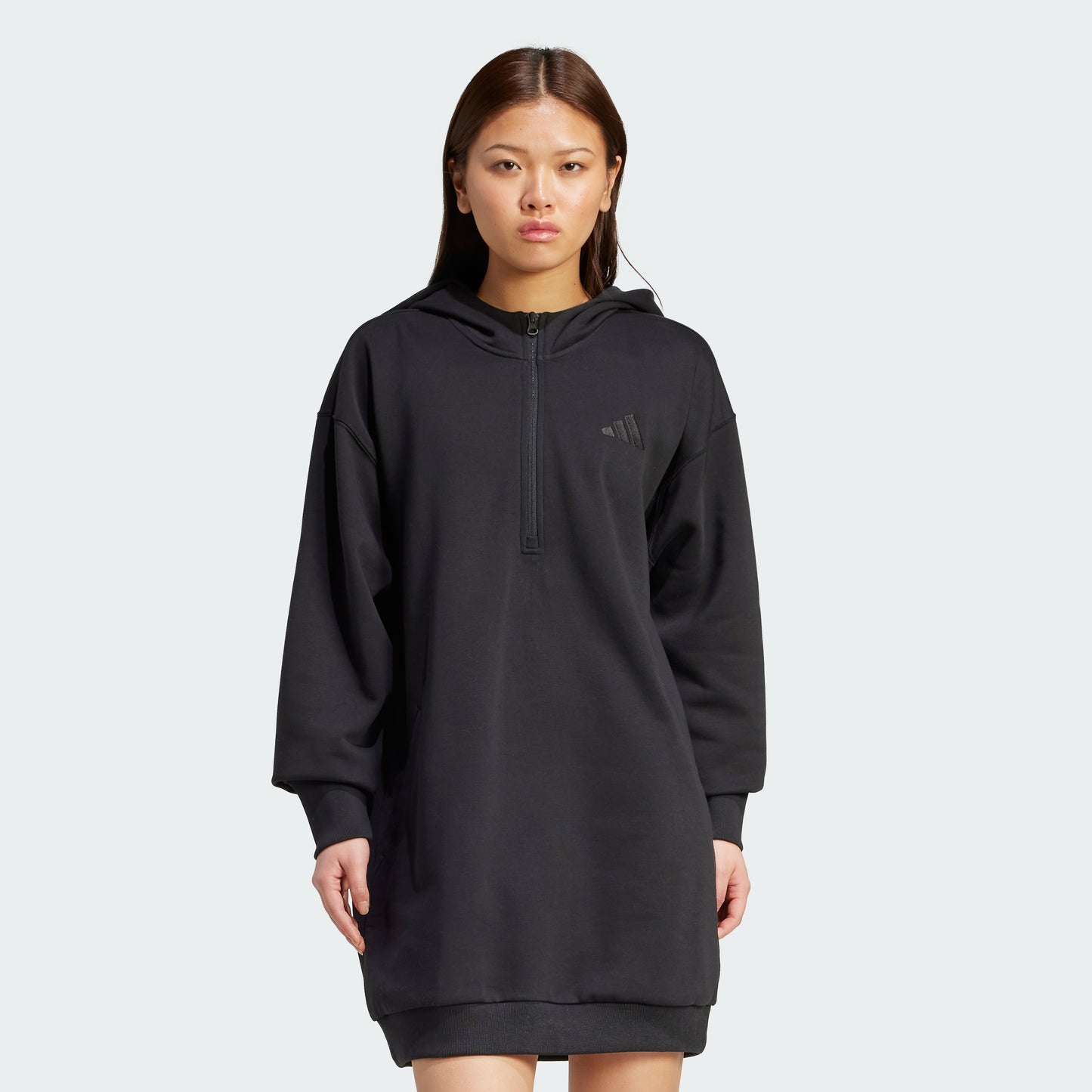 All SZN Fleece Loose Dress (Black)
