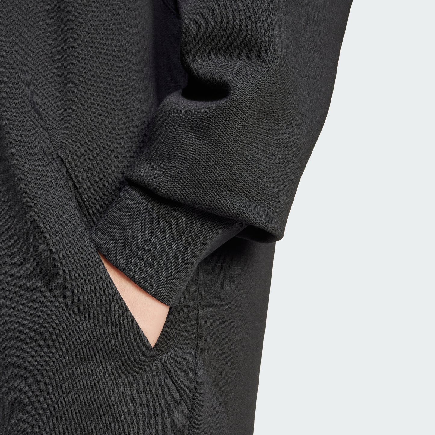 All SZN Fleece Loose Dress (Black)