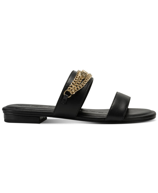 Canne Double Band Flat Sandal (Black)