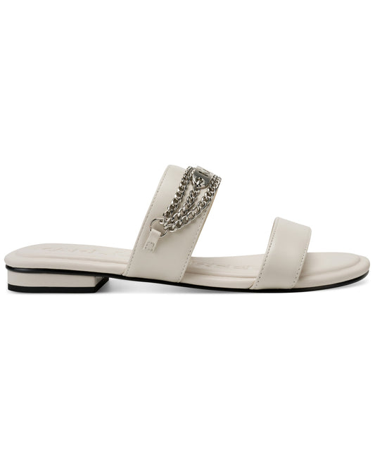 Canne Double Band Flat Sandal (White)