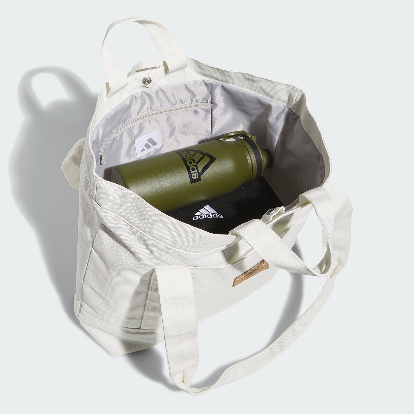 Canvas Court Tote Bag (Off White)