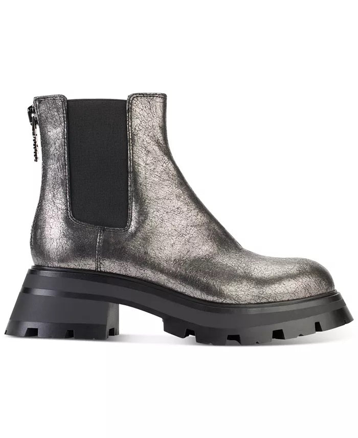 Sasha Lug Chelsea Boot (Silver)