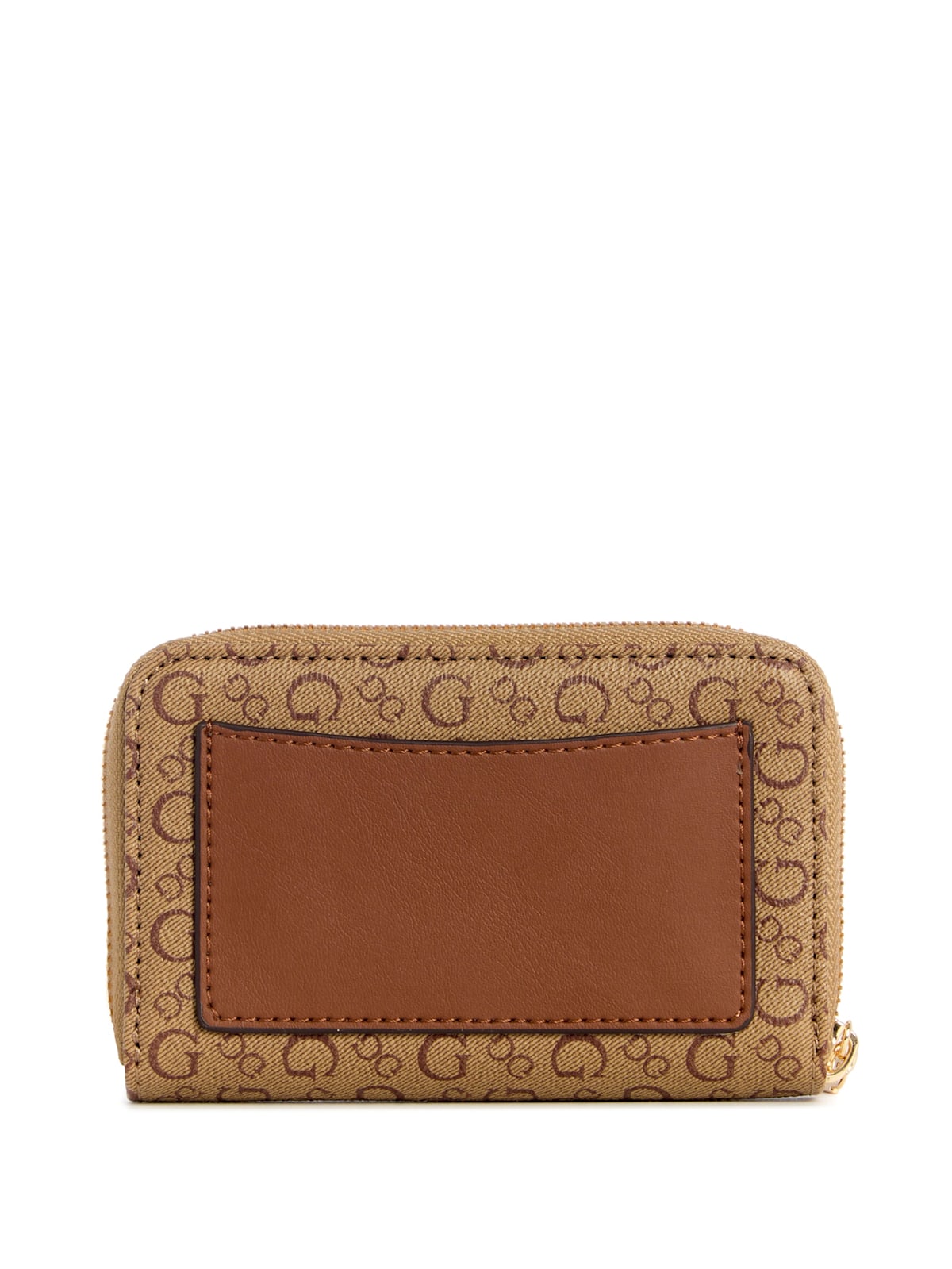 Saffron Small Logo Zip Wallet (Mocha)