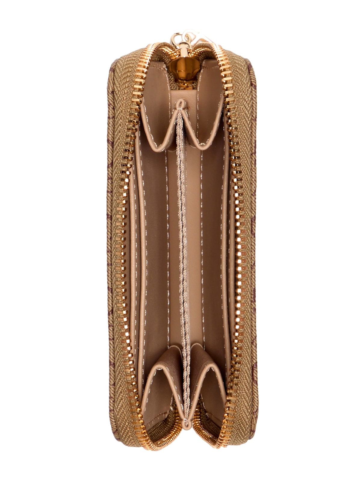Saffron Small Logo Zip Wallet (Mocha)