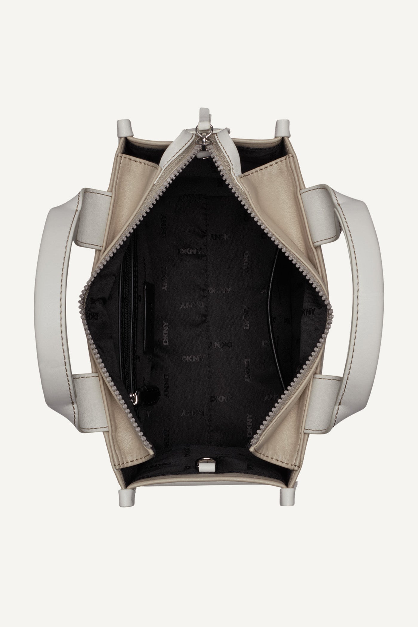 Hadlee Small Embellished Logo Tote (Taupe / Marshmallow)