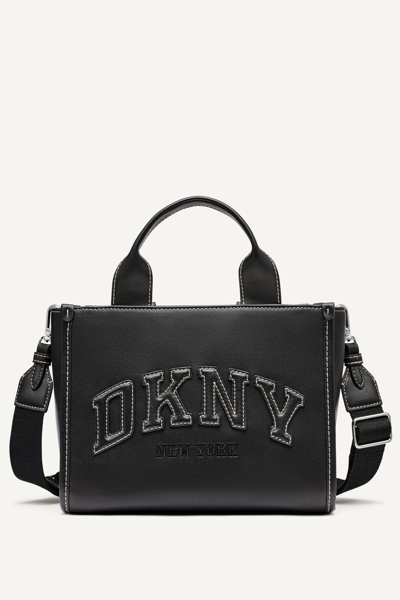 Hadlee Small Embellished Logo Tote (Black)