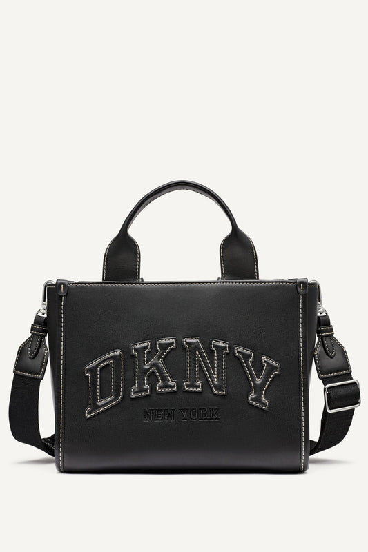 Hadlee Small Embellished Logo Tote (Black)