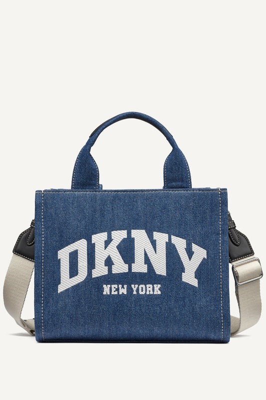 Hadlee Small Logo Denim Tote