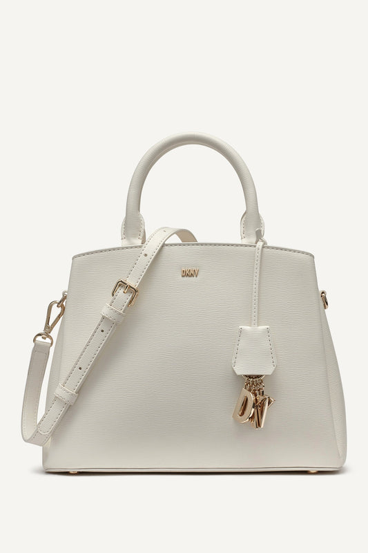 Paige Medium Satchel (White)