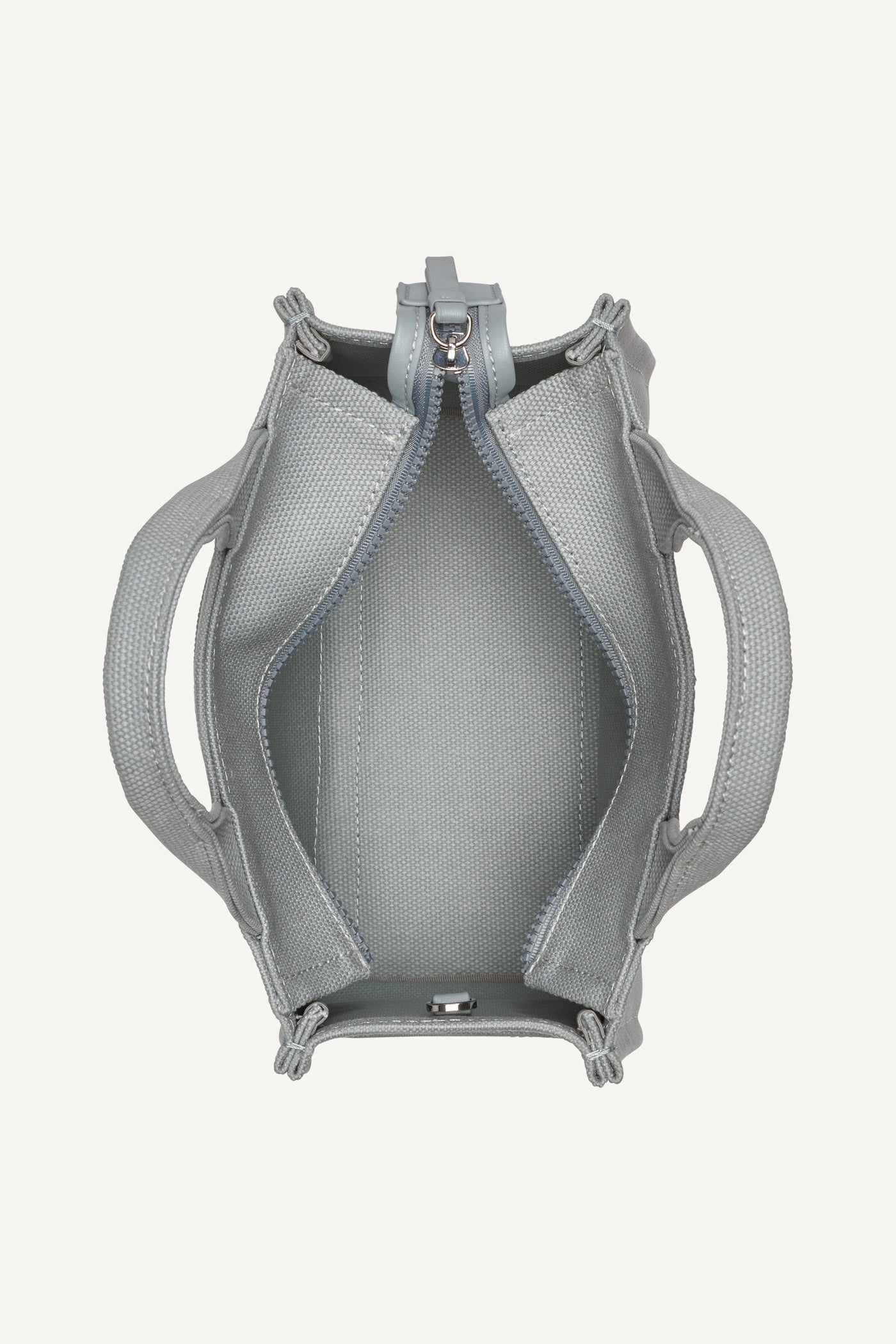 Hadlee Small Canvas Logo Tote (Misty Blue)