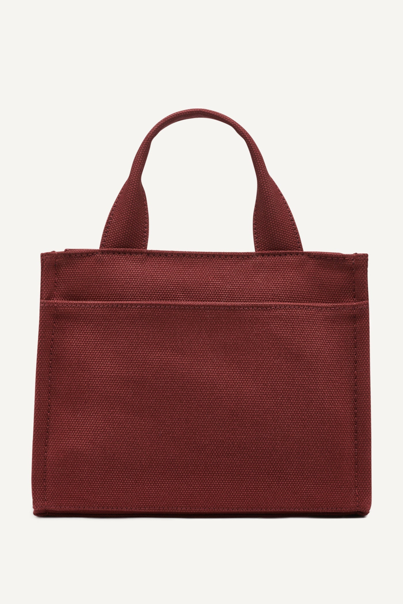 Hadlee Small Canvas Logo Tote (Aged Wine)