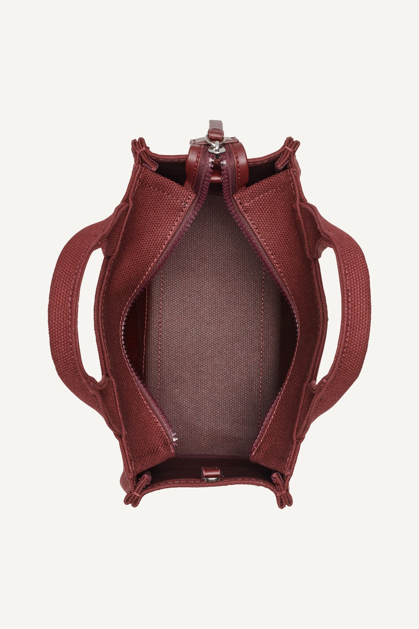 Hadlee Small Canvas Logo Tote (Aged Wine)