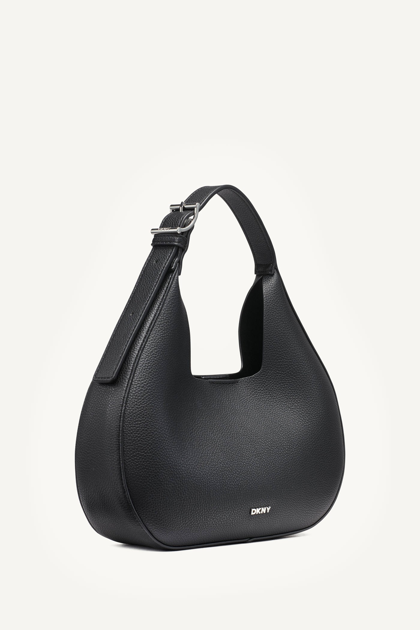 Camila Small Hobo Crossbody (Black / Silver)