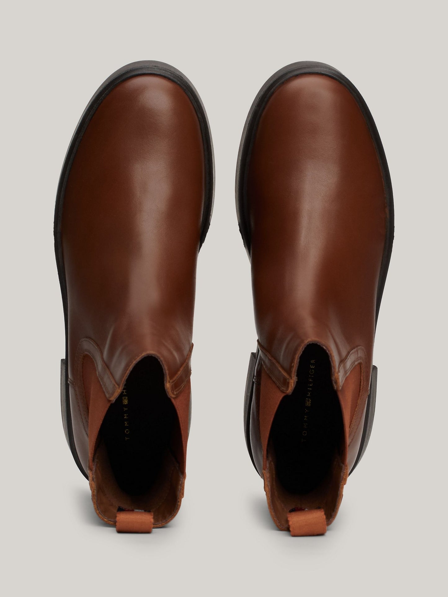 Monogram Leather Chelsea Boot (Brown)