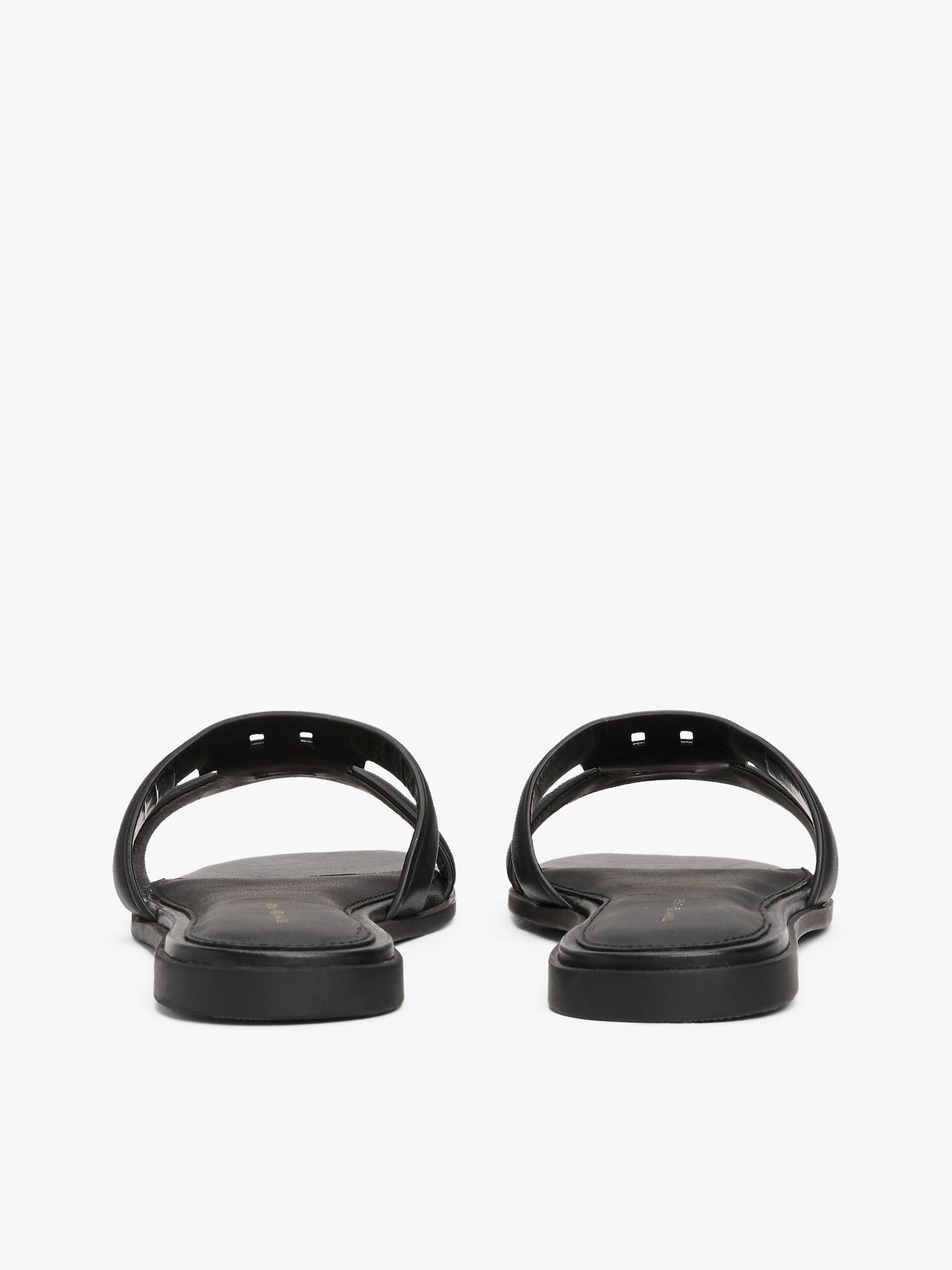 Leather TH Monogram Sandal (Black)