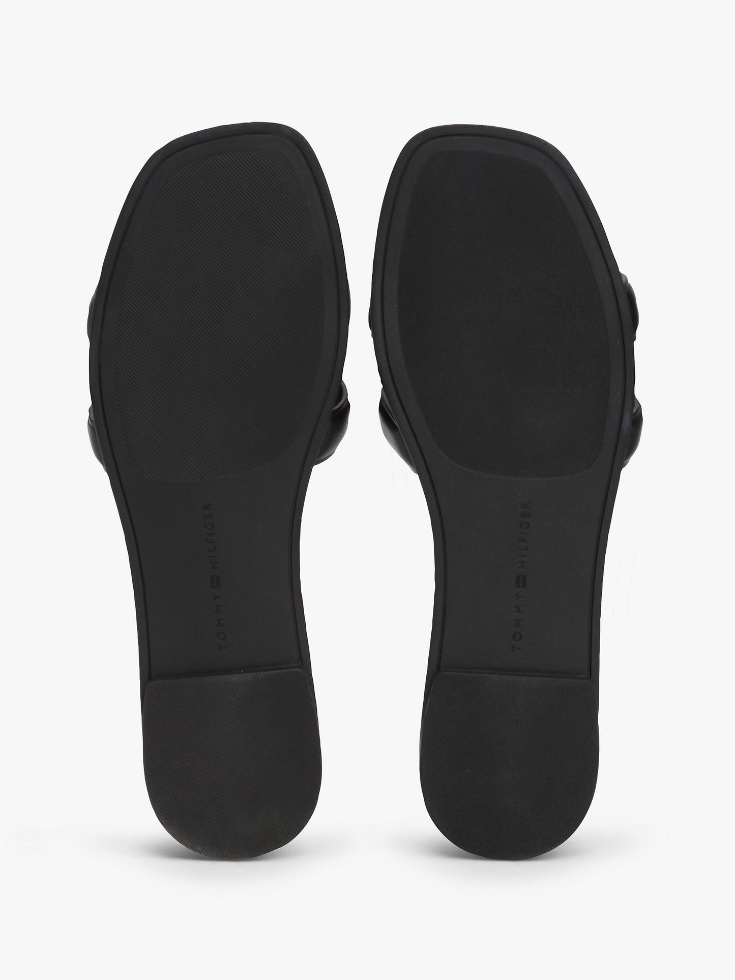 Leather TH Monogram Sandal (Black)