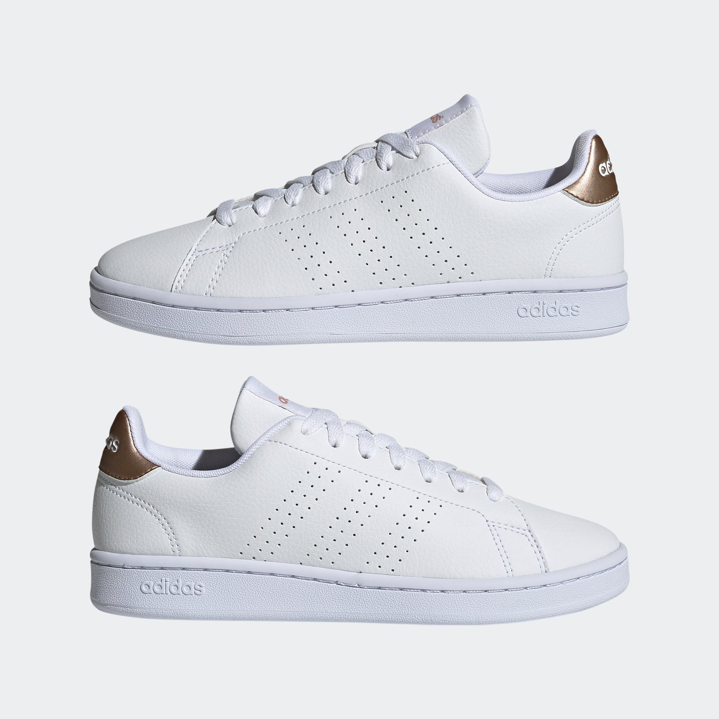 Advantage Shoes (White / Bronze)