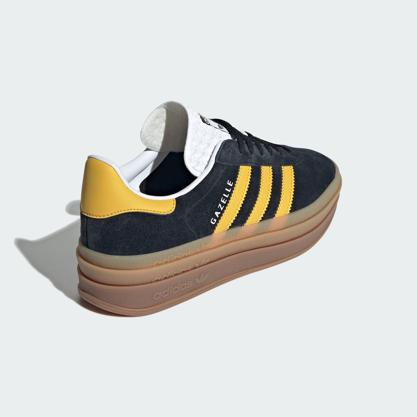 Gazelle Bold Shoes (Core Black / Bold Gold / Cloud White)