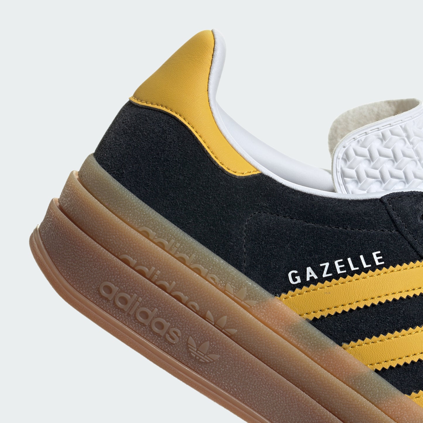 Gazelle Bold Shoes (Core Black / Bold Gold / Cloud White)