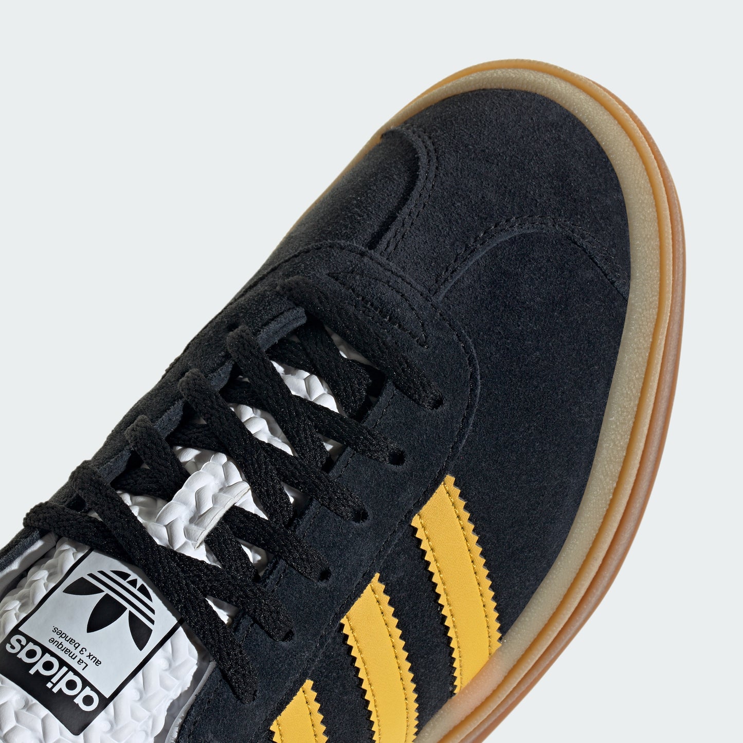 Gazelle Bold Shoes (Core Black / Bold Gold / Cloud White)