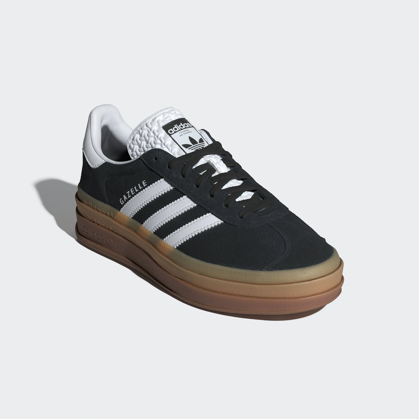 Gazelle Bold Shoes (Core Black / Cloud White / Cloud White)