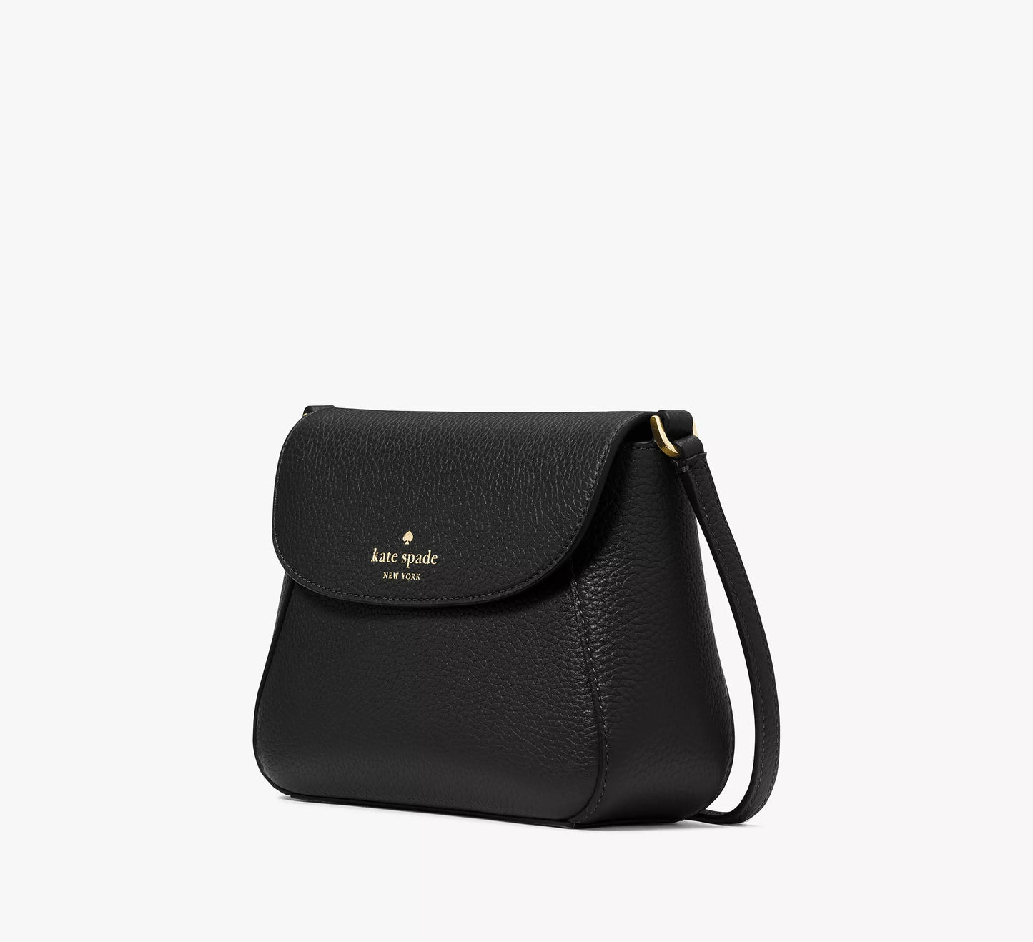Monica Small Flap Crossbody (Black)