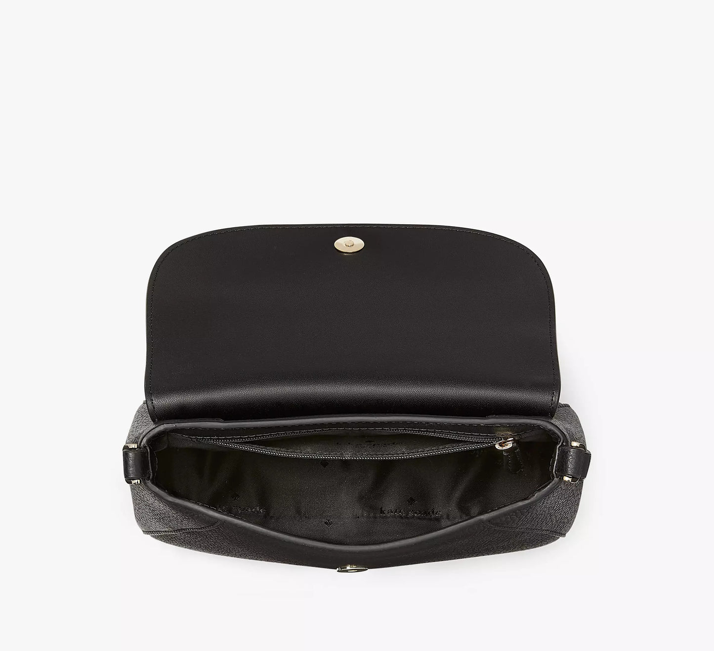 Monica Small Flap Crossbody (Black)