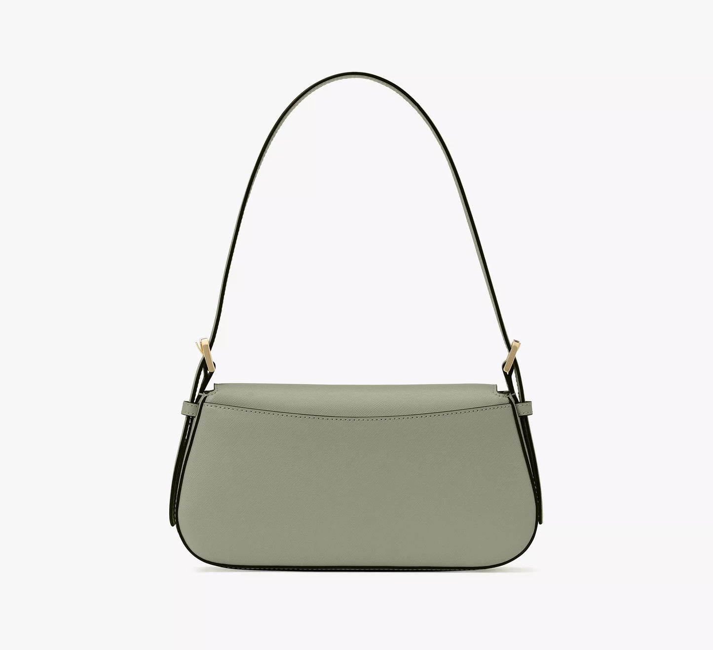 Madison Saffiano Leather Small Flap Shoulder Bag (Dusky Pine)