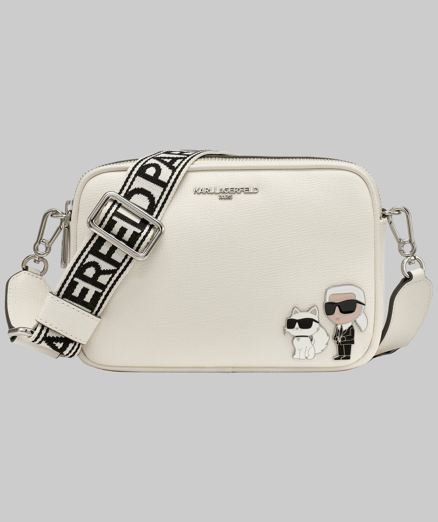 Maybelle Camera Crossbody (White)