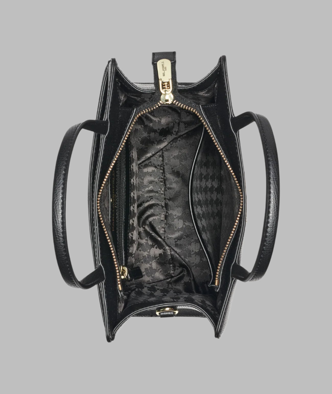 Maybelle Two-Way Satchel (Black / Gold)