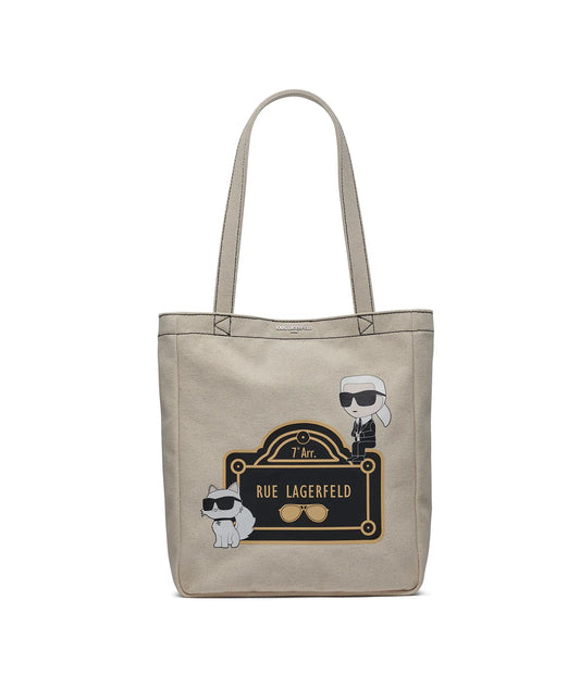 Cannes North South Tote (Natural / Black)