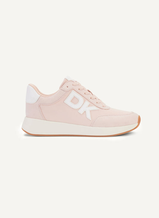 Oaks Logo Lace Up Sneakers (Pale Blush)