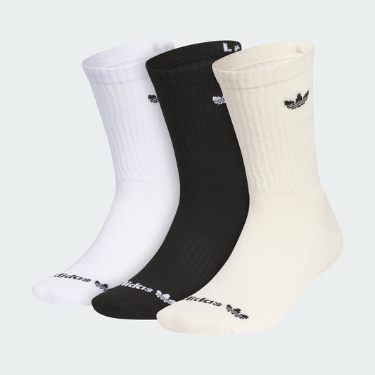 Originals Trefoil 2.0 3-Pack Crew Socks (White / Black / Wonder White)