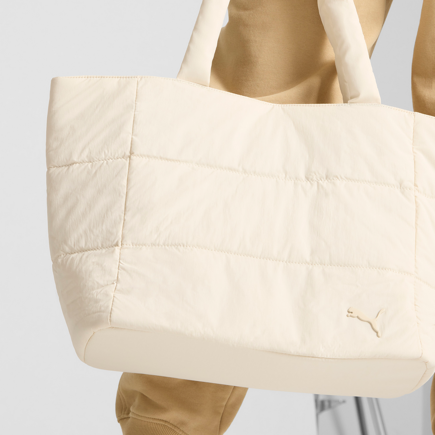 Plush Delux Tote Bag (Cream)
