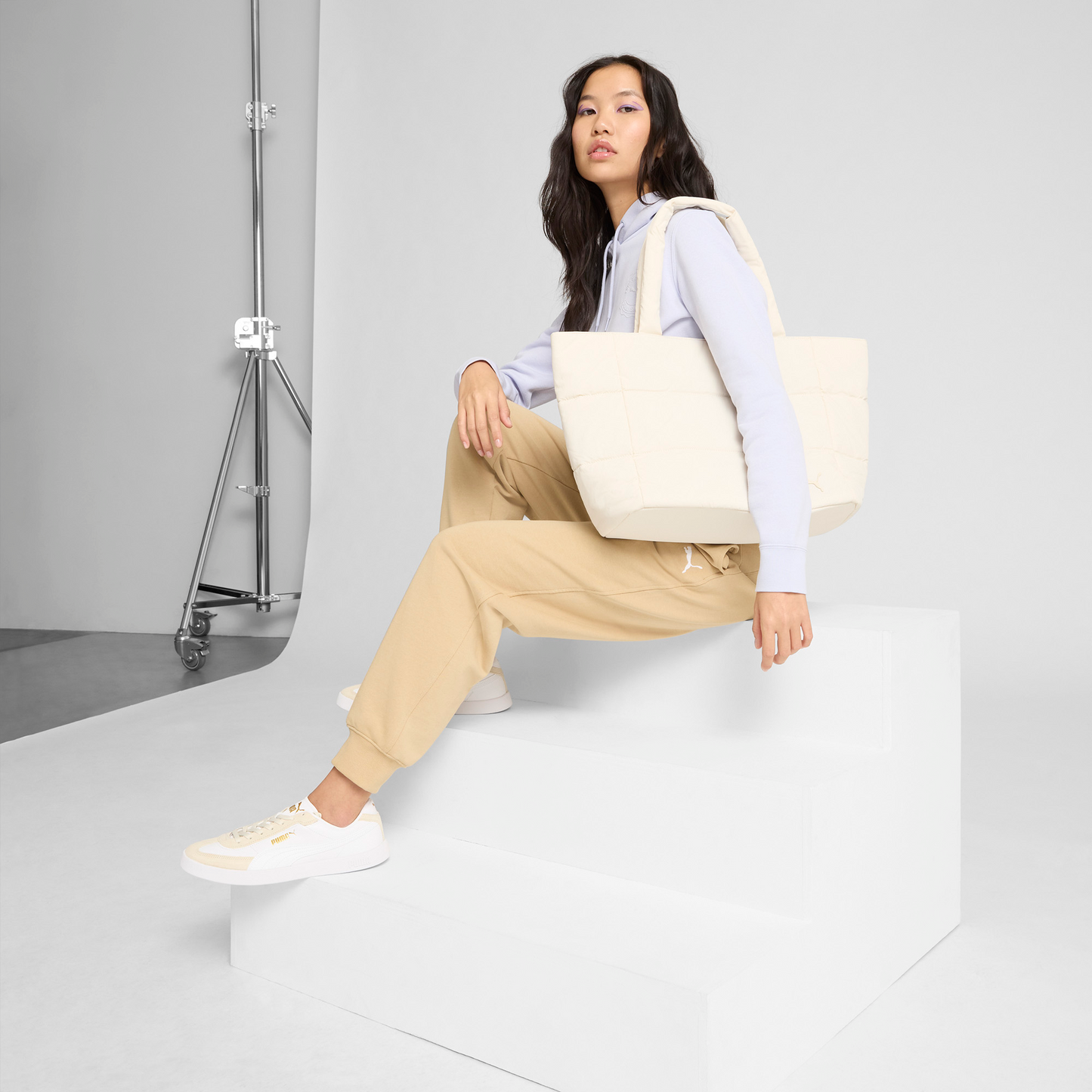 Plush Delux Tote Bag (Cream)
