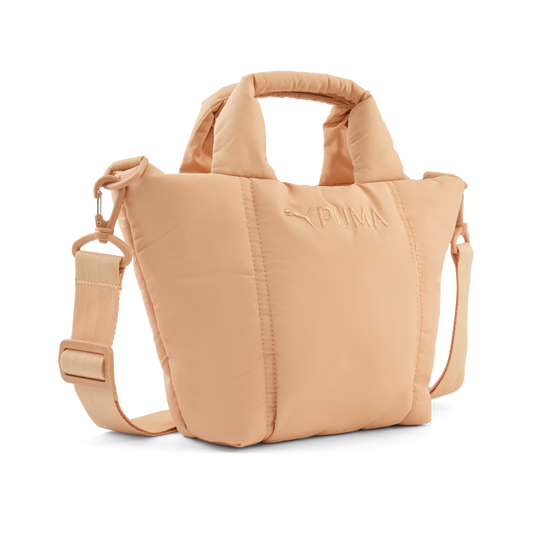 Puffer Mini Tote Bag (Light Beige)