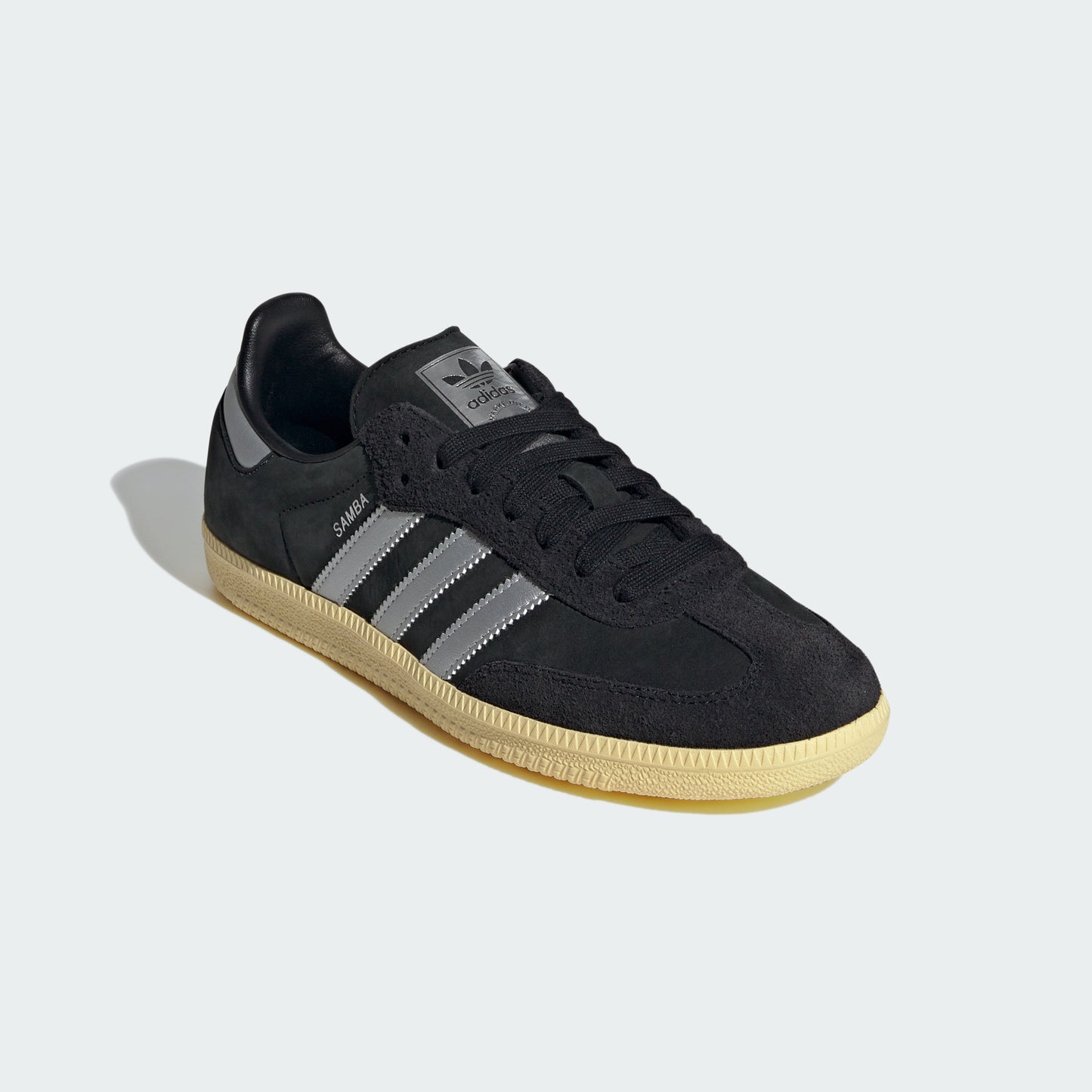 Samba OG Shoes (Core Black / Matte Silver / Almost Yellow)