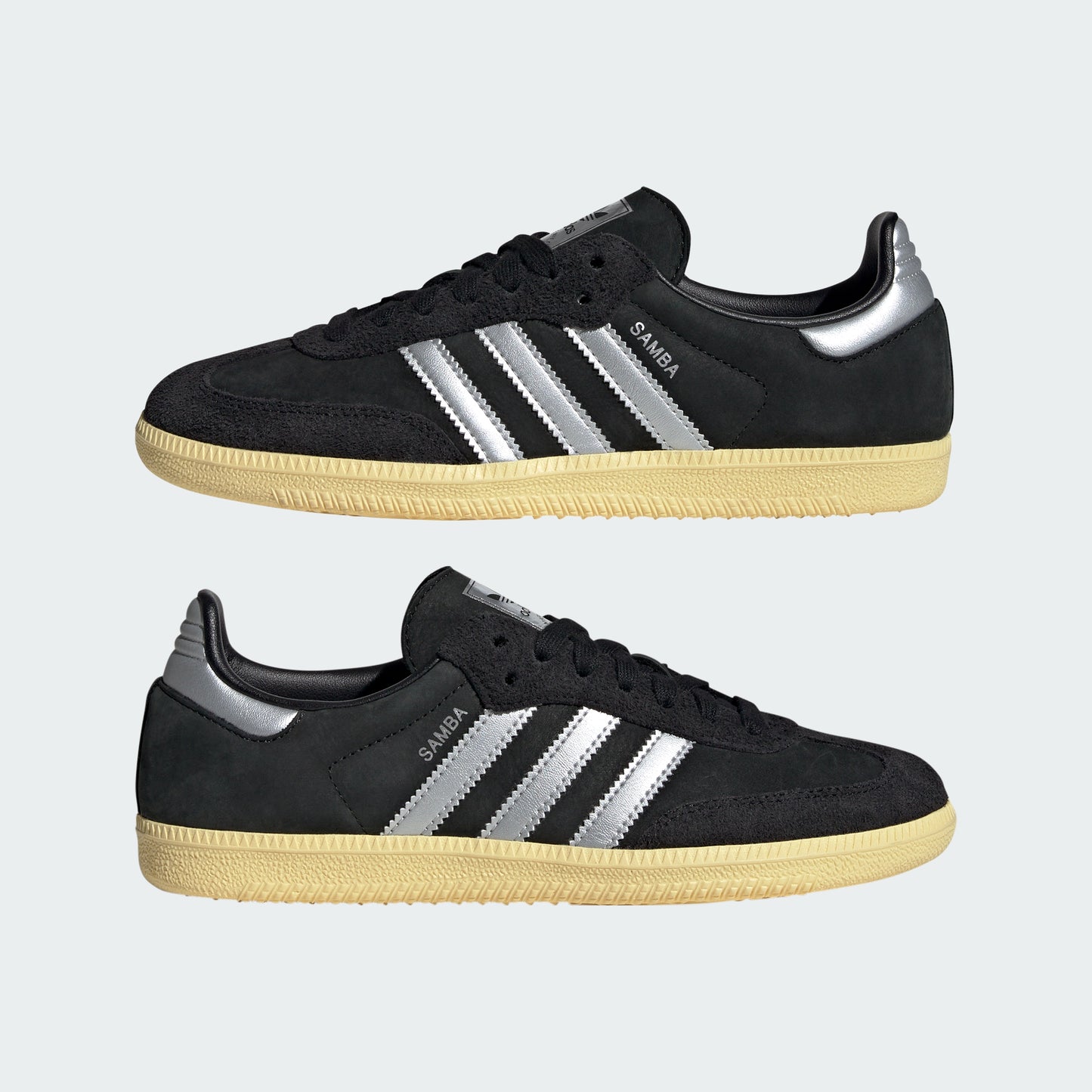 Samba OG Shoes (Core Black / Matte Silver / Almost Yellow)