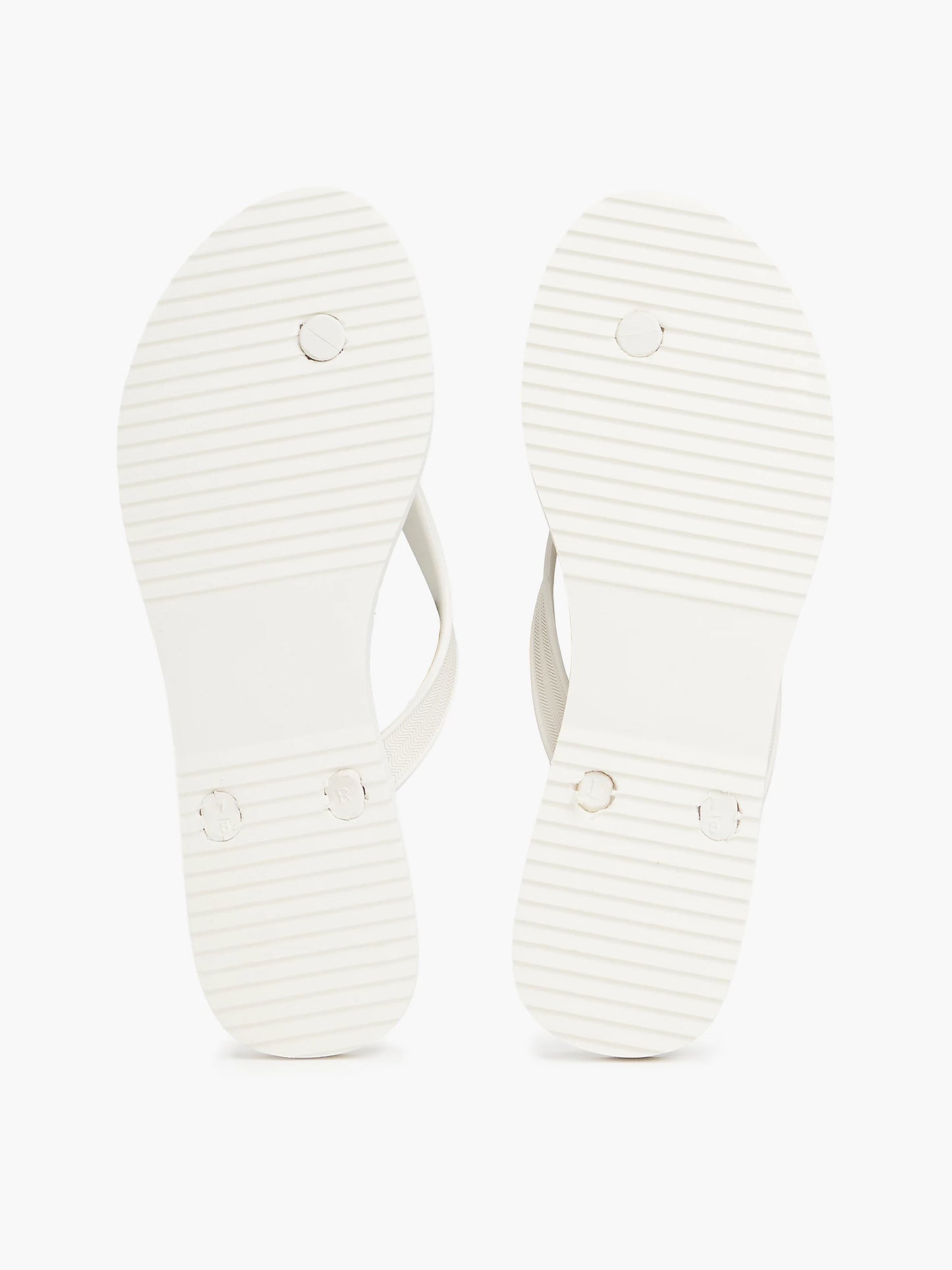 Metal Hardware TH Script Print Flip-Flop