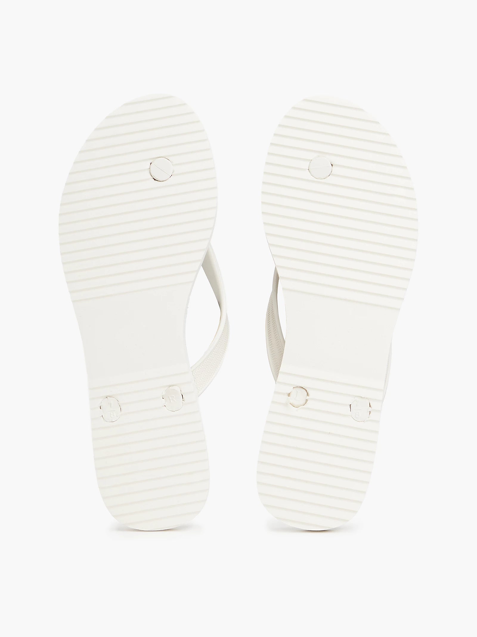 Metal Hardware TH Script Print Flip-Flop