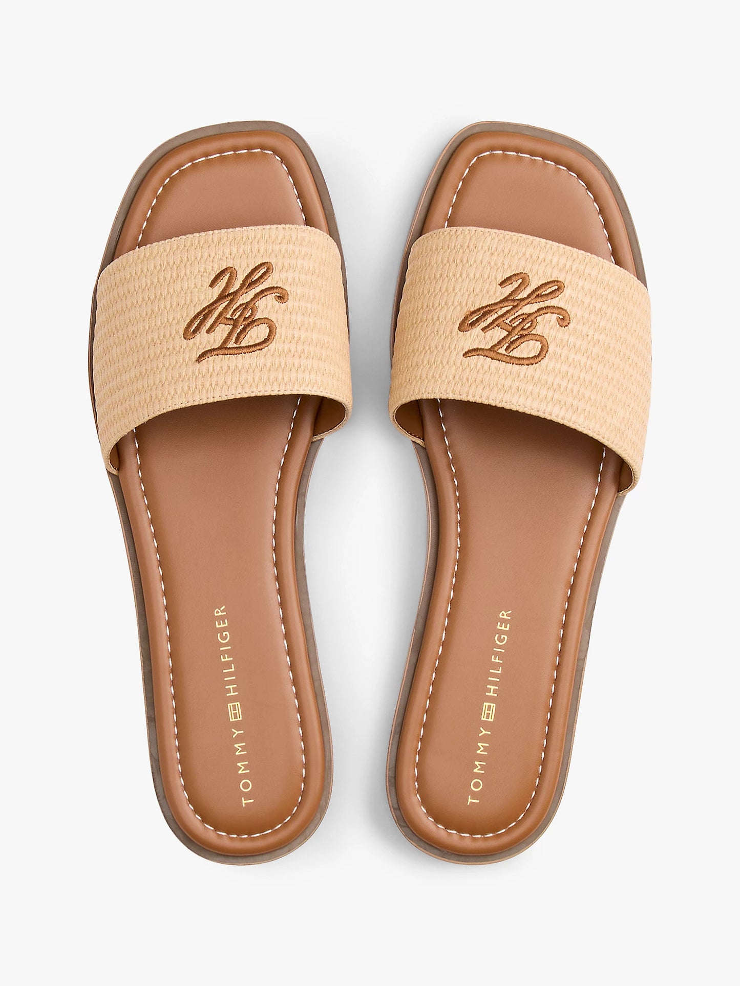 Script Monogram Woven Slide