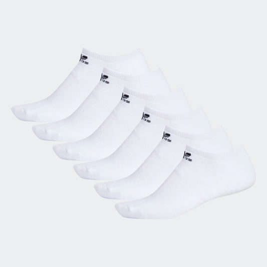 Trefoil No-Show Socks 6 pairs (White / Black)